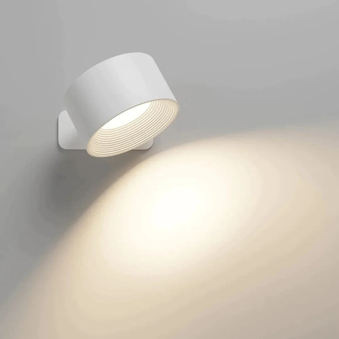 Miviano Halo™ Cordless Magnetic Wall Light – 360° Rotating Glow