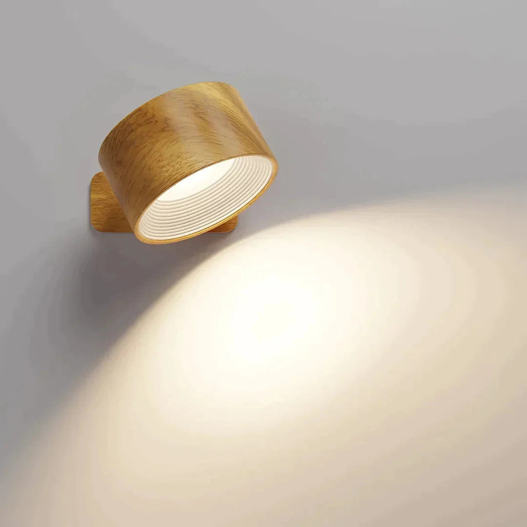 Miviano Halo™ Cordless Magnetic Wall Light – 360° Rotating Glow