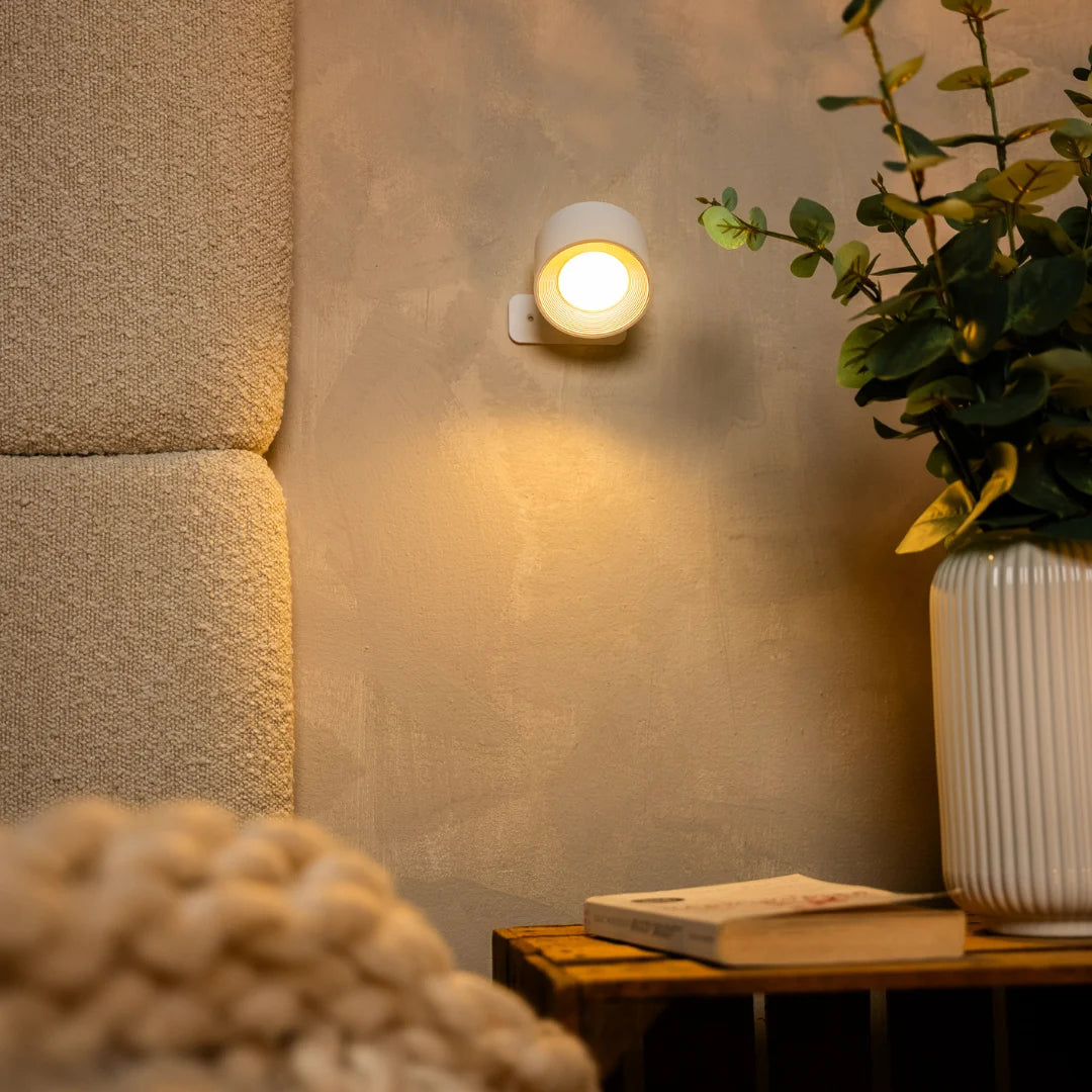 Miviano Halo™ Cordless Magnetic Wall Light – 360° Rotating Glow