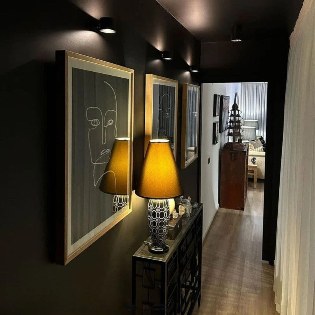Miviano Halo™ Cordless Magnetic Wall Light – 360° Rotating Glow