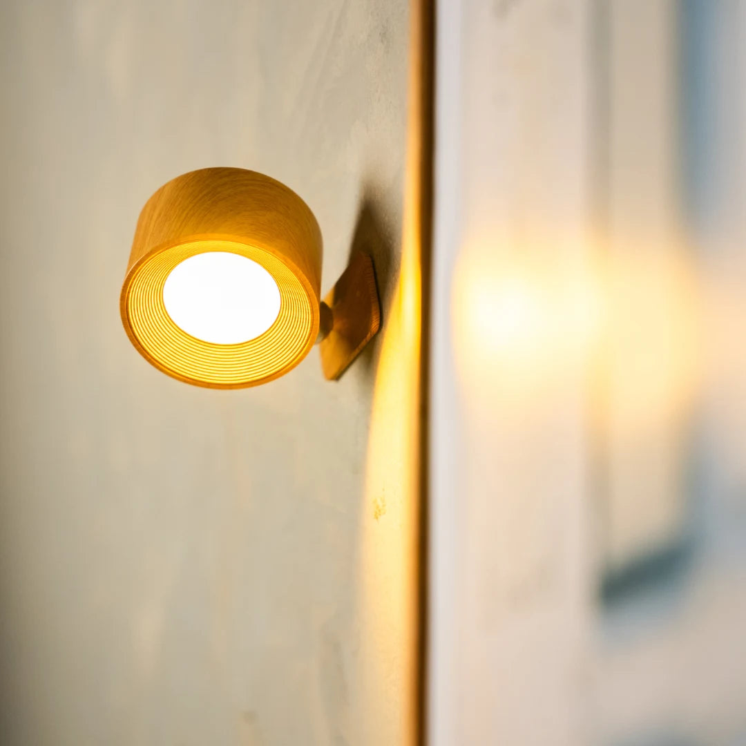Miviano Halo™ Cordless Magnetic Wall Light – 360° Rotating Glow