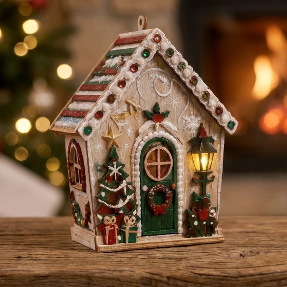 DIY HANGING CHRISTMAS HOUSE ORNAMENT KIT