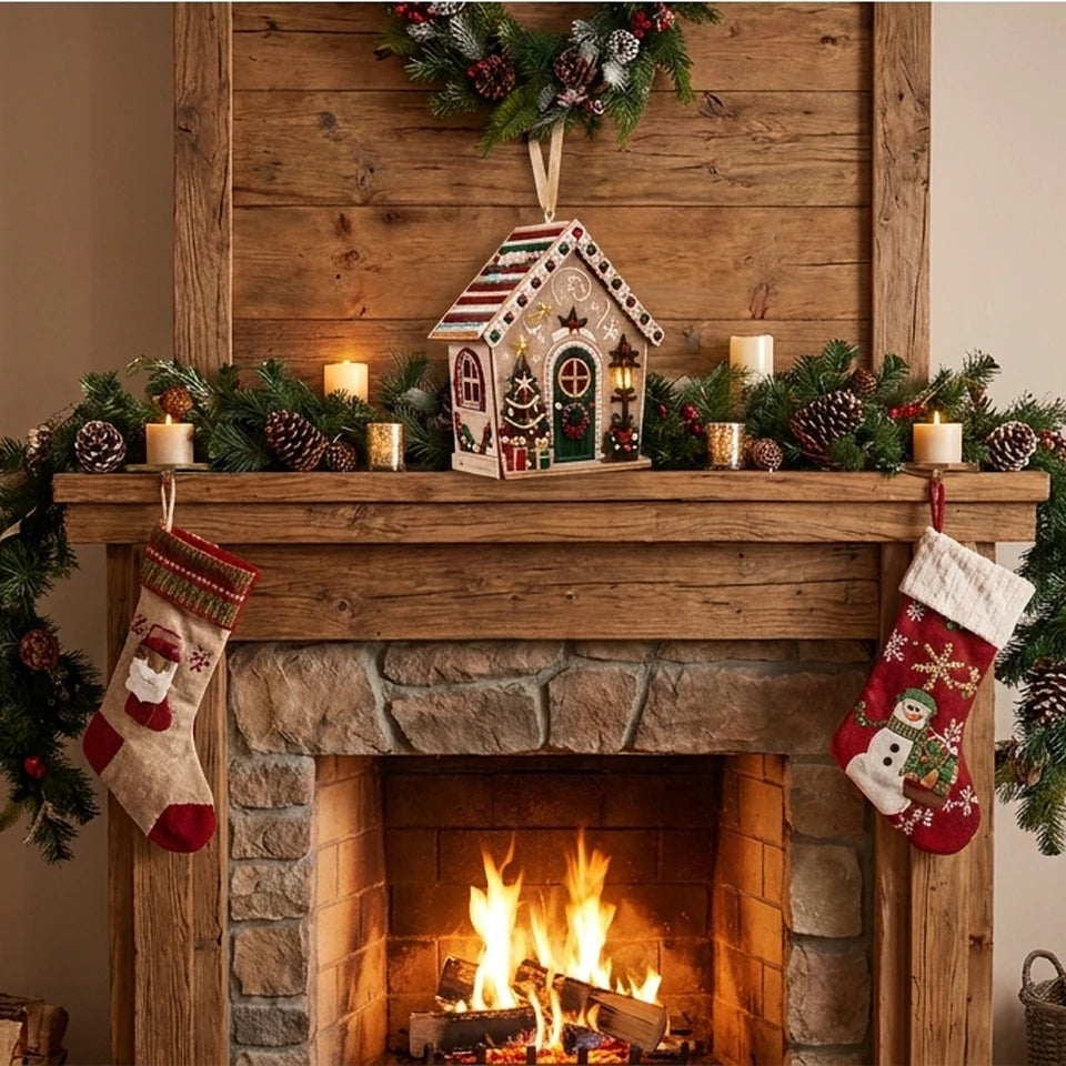 DIY HANGING CHRISTMAS HOUSE ORNAMENT KIT