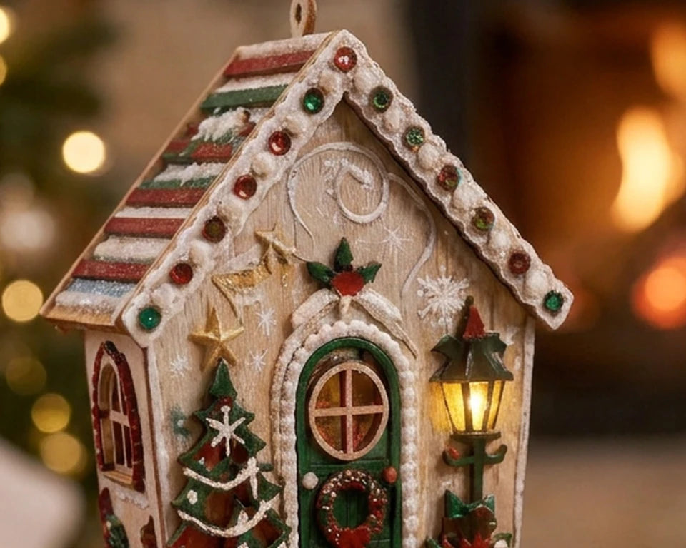 DIY HANGING CHRISTMAS HOUSE ORNAMENT KIT
