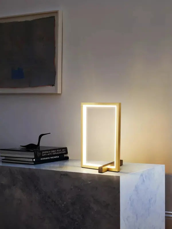 Miviano Modern rectangular bedside lamp