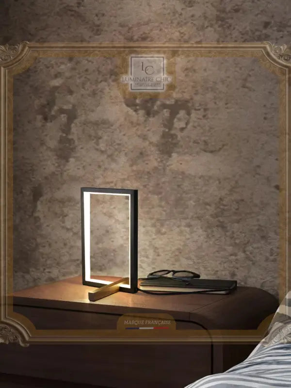 Miviano Modern rectangular bedside lamp