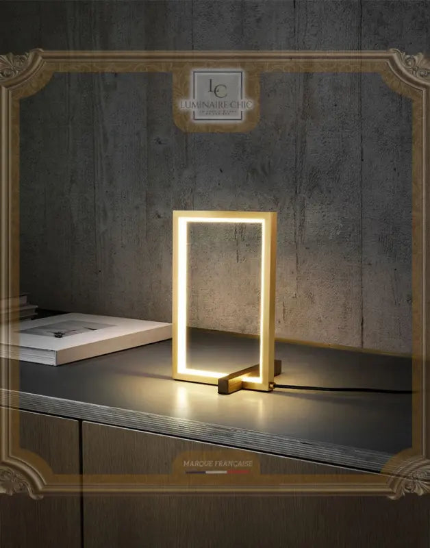 Miviano Modern rectangular bedside lamp